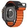 Spigen WBF1 Pasek tkaninowy / opaska materiałowa Apple Watch Ultra 49 mm | Series 11/10 46 mm | 9/8/7/SE 45/44 mm – Czarno-pomarańczowy